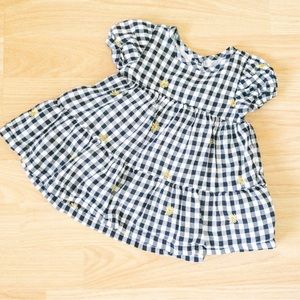 Old Navy Gingham & Sunflower Dress